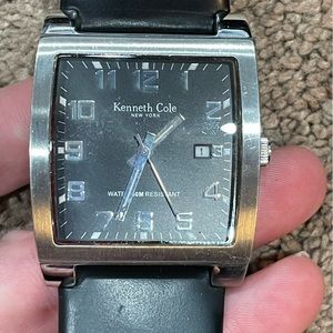 Kenneth Cole Men’s Watch with black leather band